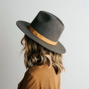 GIGI PIP Gray Fedora with Tan Band